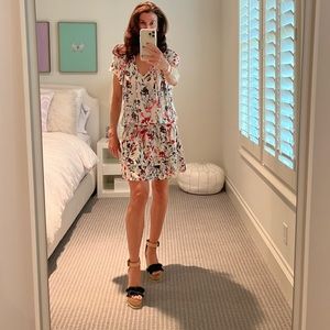 Parker Floral smocked waist dress
